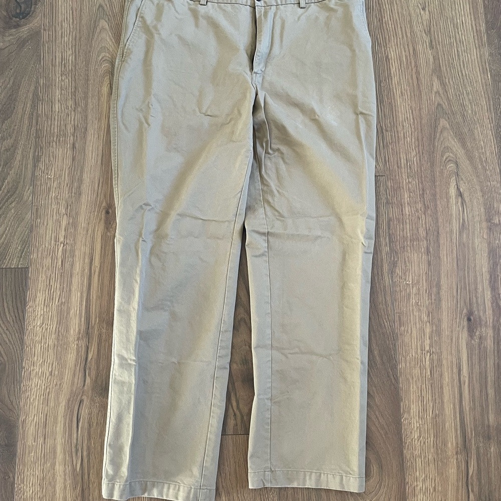 Charles Tyrwhitt Men's Khaki Tan Classic Fit Pants